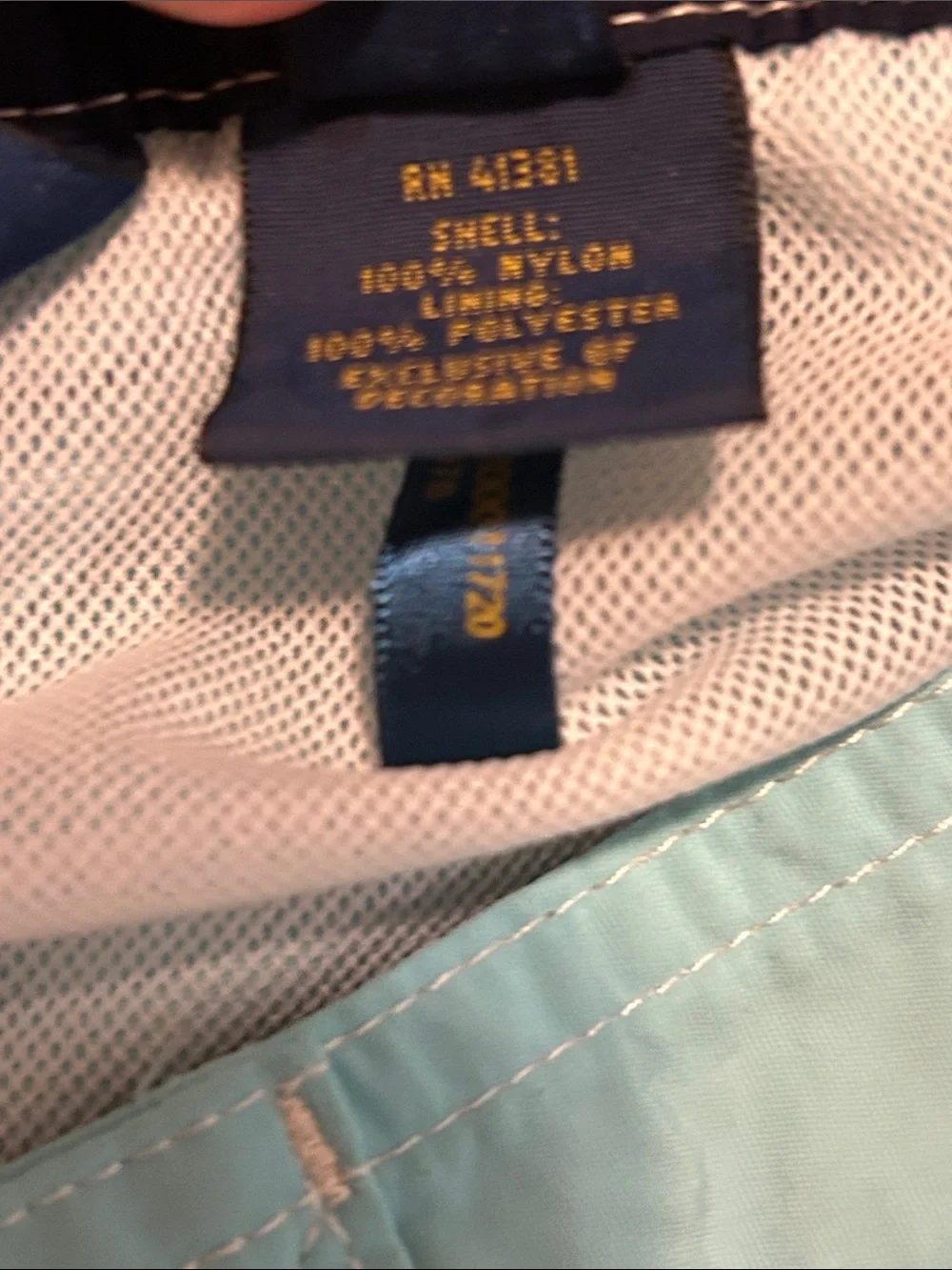 Polo Ralph Lauren Performance Nylon Shorts Size S Blue Swim Board Packable